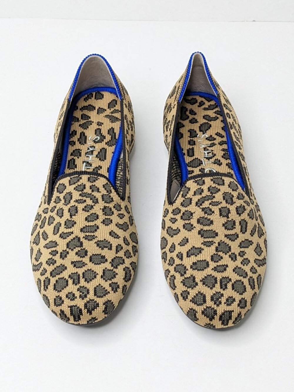 Rothy's The Loafer Casual Slip-On Flats Spotted Leopard Knit Womens 6.5